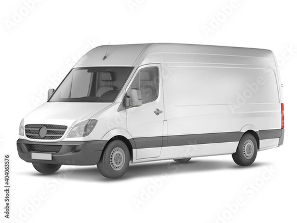 Obraz PHOTOREALISTIC VAN MOCKUP PERSPECTIVE