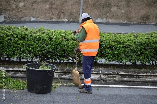 Fototapeta Operatore ecologico