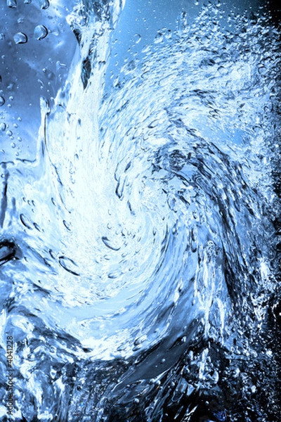 Obraz blue water drop for background