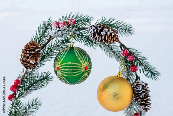 Obraz Christmas tree decorations