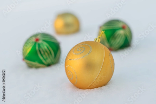 Obraz Colorful christmas balls