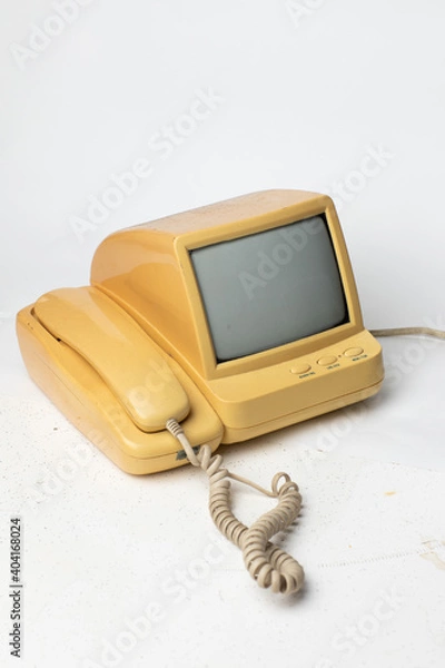 Obraz old telephone on the table