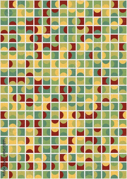 Fototapeta Abstract Geometric Pattern generative computational art illustration