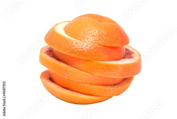Obraz The grapefruit cut with circles