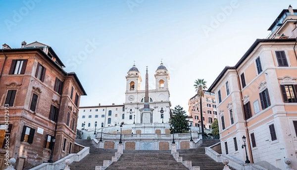 Fototapeta Spanische Treppe in Rom, Italien