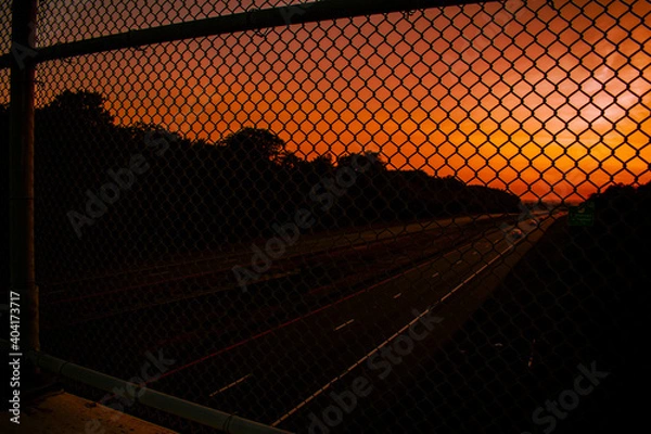 Obraz Highway Sunset 4