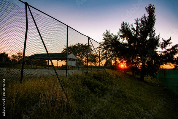 Obraz Fence Sunset 2