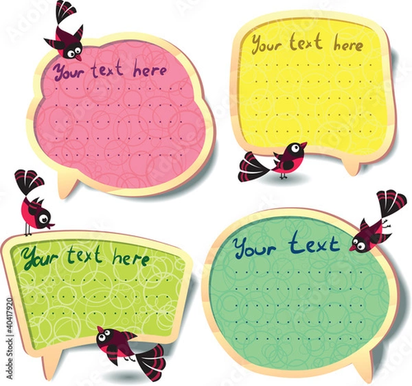 Obraz Speech bubbles