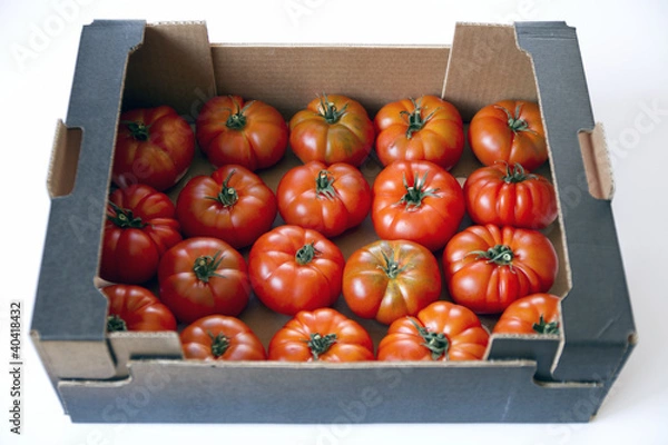 Obraz caja de tomates  lateral raf