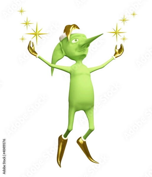 Obraz Magic elf with stars