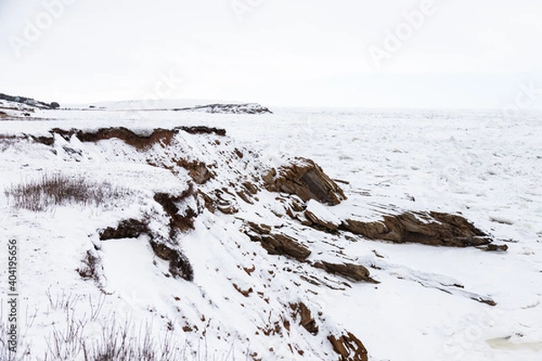 Obraz sea ice on shore