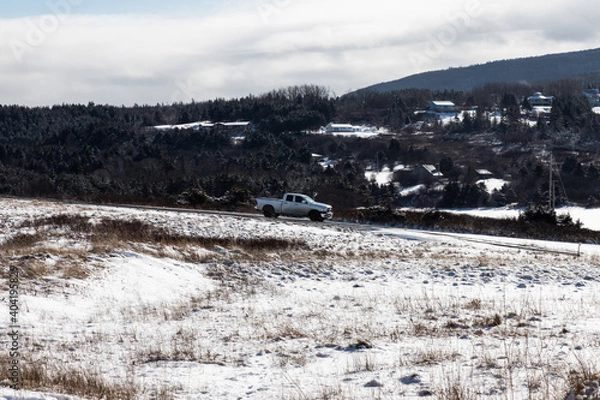 Obraz Truck in winter