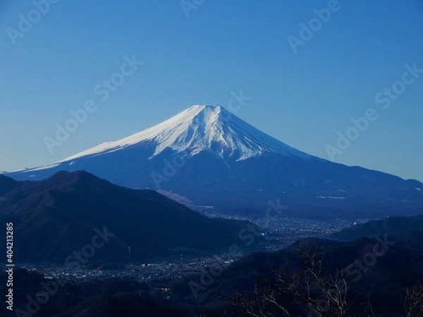Fototapeta 高川山から見た富士山