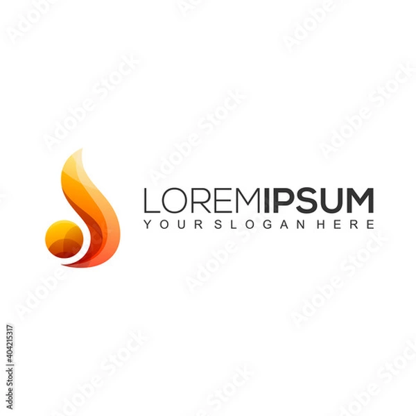 Obraz Letter S fire Logo Design Template