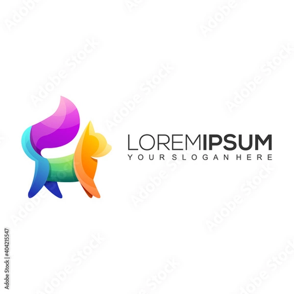 Obraz Weasel Colorful Logo Design Template