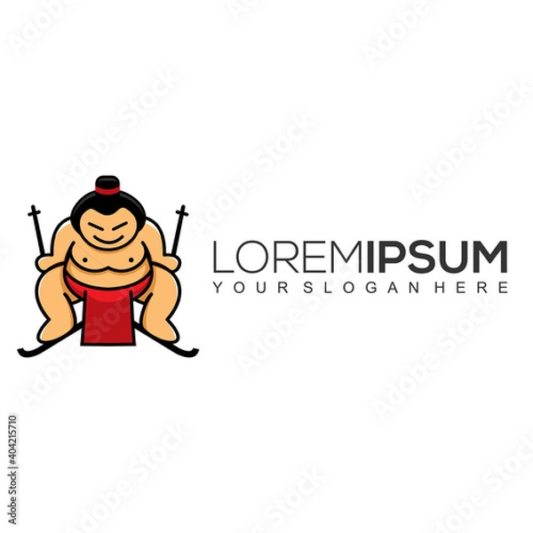 Obraz Sumo Japan Logo Design Template