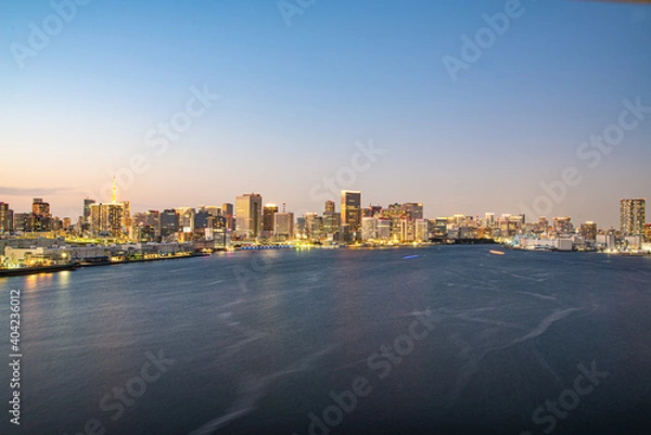 Obraz sunset in the city