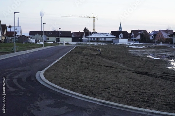 Obraz Straße Winter Schnee Landschaft