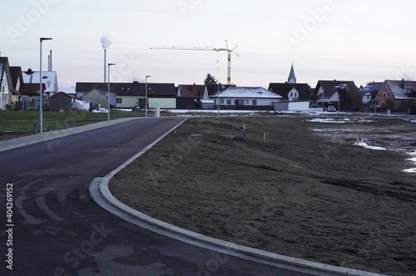 Obraz Straße Winter Schnee Landschaft