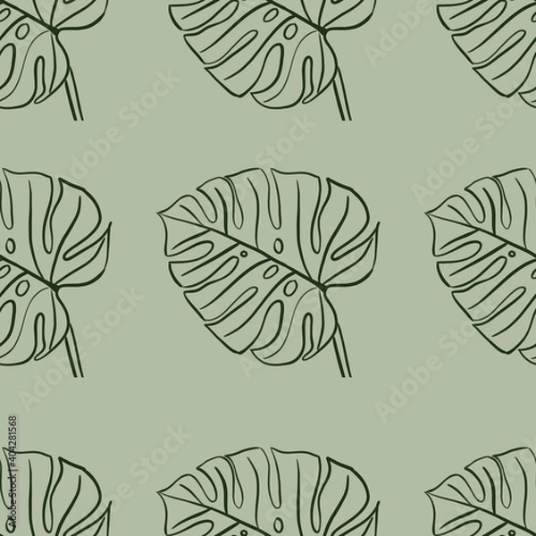 Obraz seamless pattern with leaves