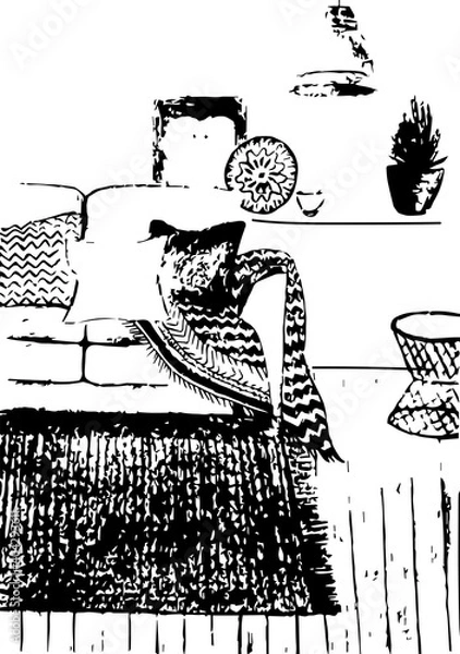 Obraz Living room interior