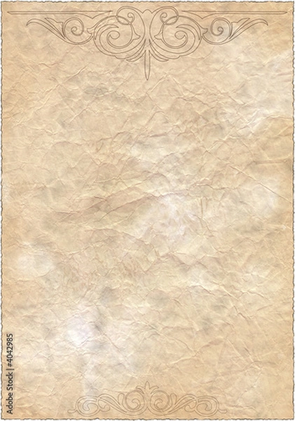 Obraz Vintage old  paper background with decorations.