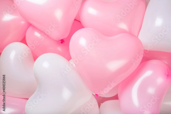 Fototapeta Valentine day heart balloons