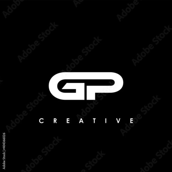 Fototapeta GP Letter Initial Logo Design Template Vector Illustration