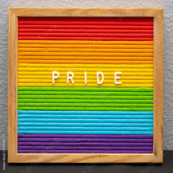 Obraz colorful wooden board with text