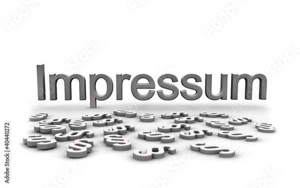 Fototapeta Impressum