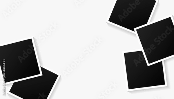 Fototapeta Picture frame templates on white background for photos.