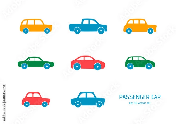 Obraz Car - vector icons set.