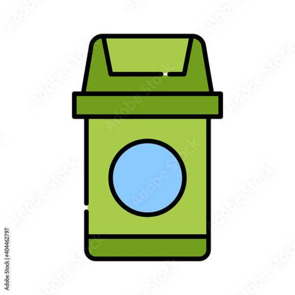 Fototapeta Trash bin icon