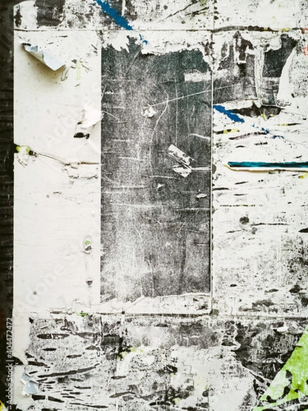 Fototapeta Old ripped blank torn grunge posters texture background