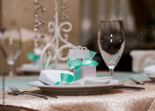 Fototapeta wedding table setting