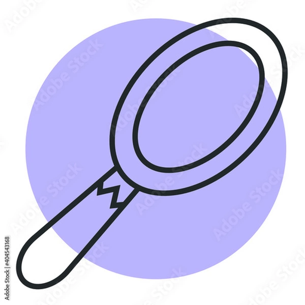 Obraz Hand mirror icon vector illustration