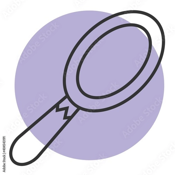 Obraz Hand mirror icon vector illustration