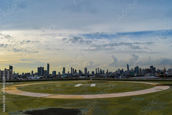 Fototapeta helipad on the roof top