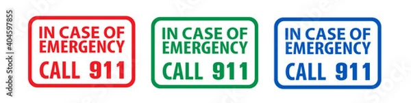 Fototapeta Emergency call sign