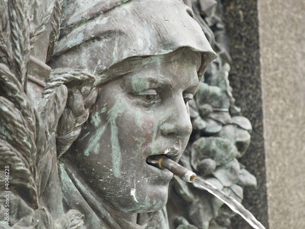 Obraz Urban panorama series - Graz. Statue in front of the town hall.