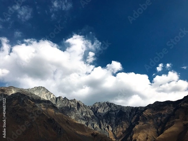 Obraz clouds in the mountains