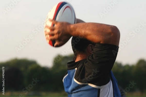 Obraz rugby with motion blur