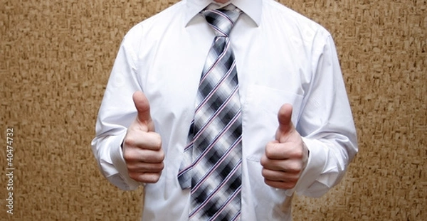 Obraz gestures of the businessman