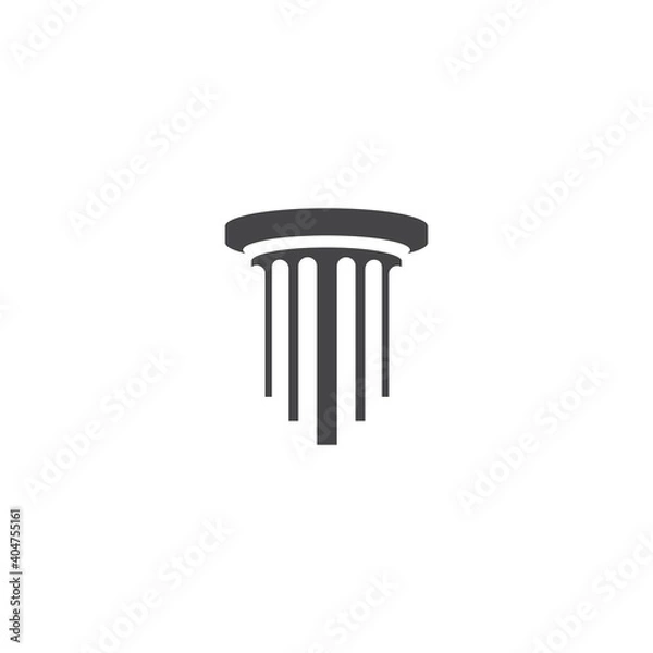 Obraz Pillar Logo Template. Column Vector illustration