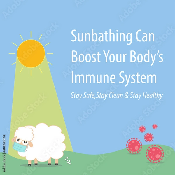 Obraz Sunbathing Can Boost Your Bodys Immune System