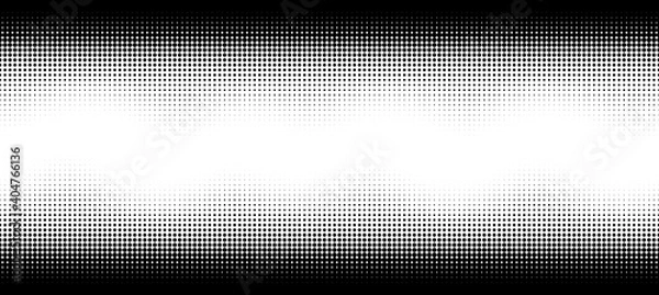 Fototapeta Halftone wave. Seamless pattern. Abstract dotted background. Texture of black dots. Monochrome gradient background. Vector illustration.