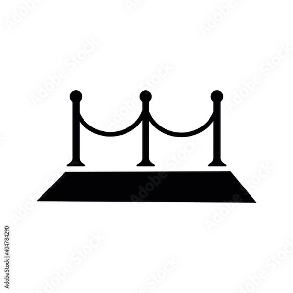 Obraz Red carpet icon vector eps event