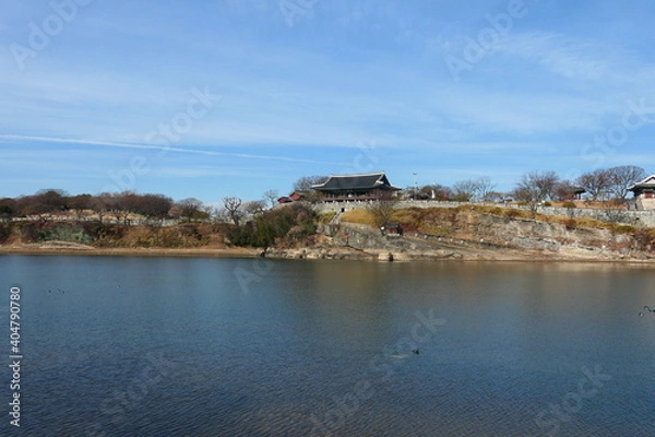Obraz Landscape around Jinju Castle in Korea