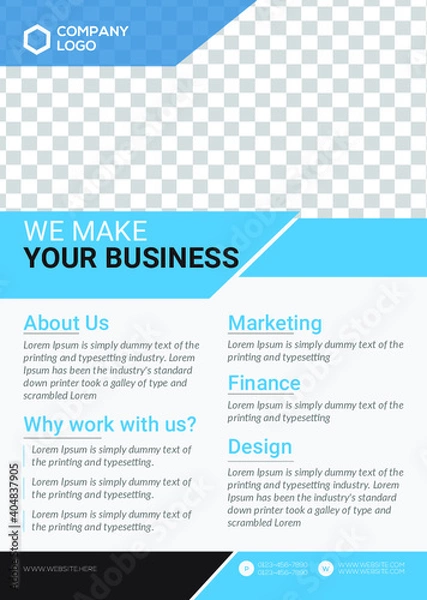 Fototapeta Vector Flyer modern design Layout template infographic