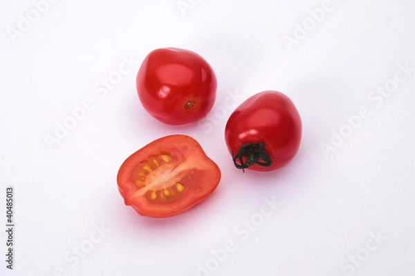 Fototapeta cherry tomato isolated on white background